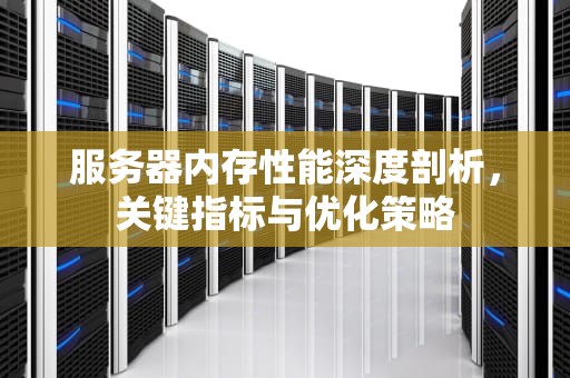 服务器内存性能深度剖析，关键指标与优化策略