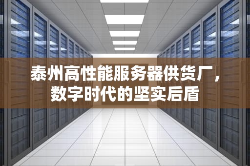 泰州高性能服务器供货厂，数字时代的坚实后盾