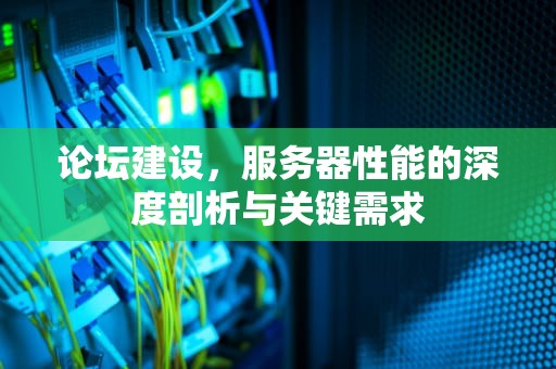 论坛建设，服务器性能的深度剖析与关键需求