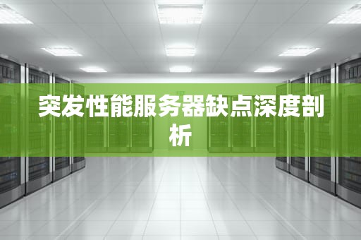 突发性能服务器缺点深度剖析