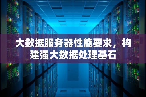 大数据服务器性能要求，构建强大数据处理基石