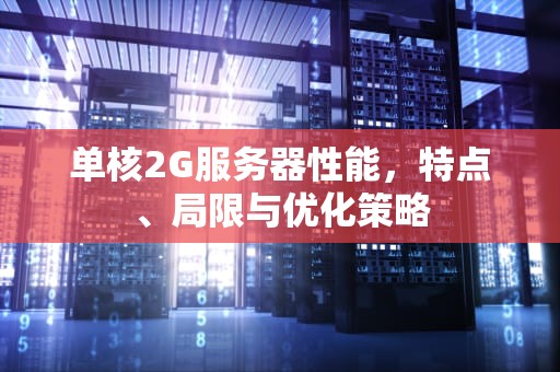 单核2G服务器性能，特点、局限与优化策略