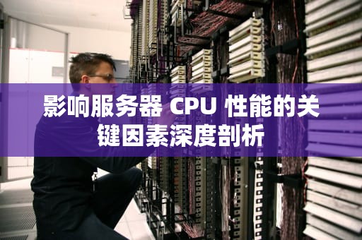 影响服务器 CPU 性能的关键因素深度剖析