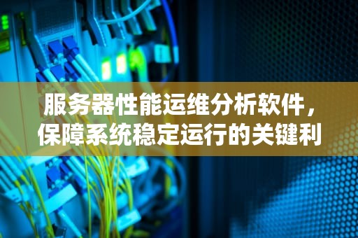 服务器性能运维分析软件，保障系统稳定运行的关键利器