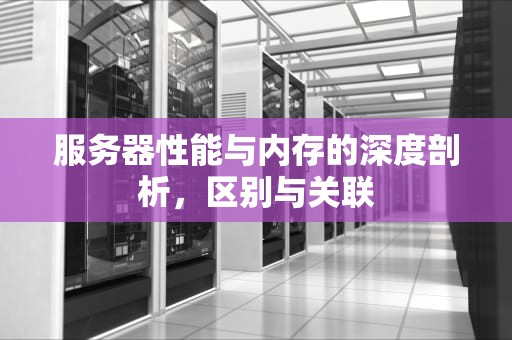 服务器性能与内存的深度剖析，区别与关联