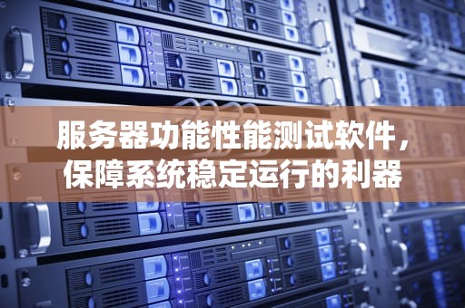 服务器功能性能测试软件，保障系统稳定运行的利器