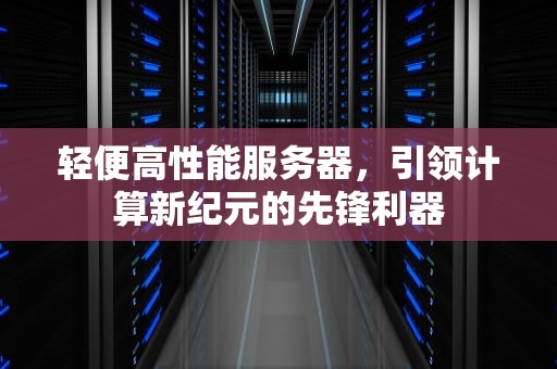 轻便高性能服务器，引领计算新纪元的先锋利器