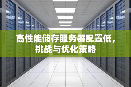 高性能储存服务器配置低，挑战与优化策略