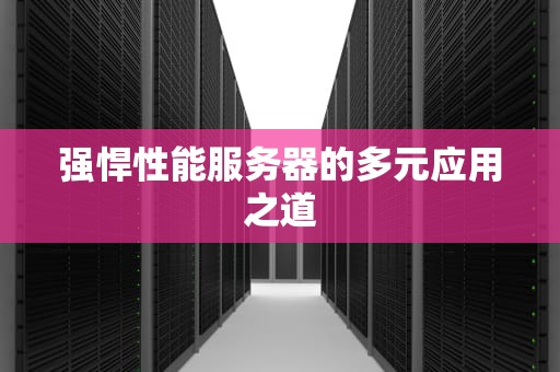 强悍性能服务器的多元应用之道