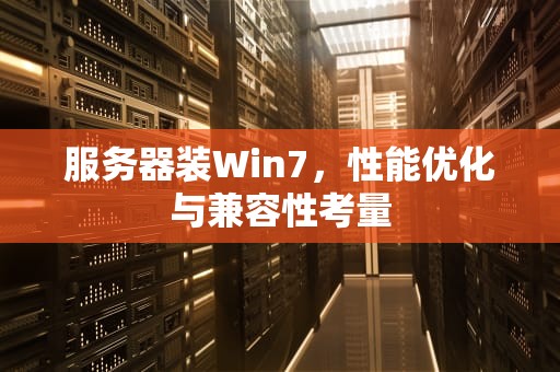 服务器装Win7，性能优化与兼容性考量