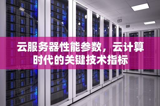 云服务器性能参数，云计算时代的关键技术指标