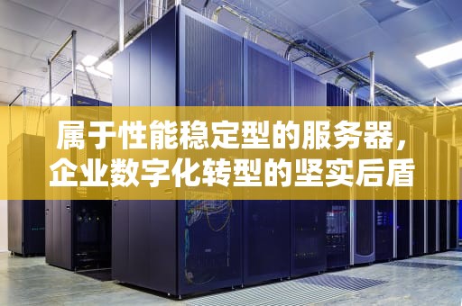 属于性能稳定型的服务器，企业数字化转型的坚实后盾