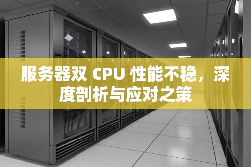 服务器双 CPU 性能不稳，深度剖析与应对之策
