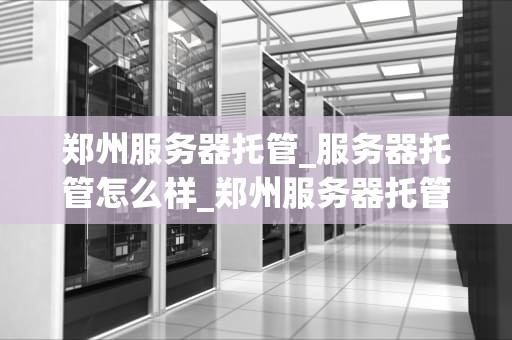 郑州服务器托管_服务器托管怎么样_郑州服务器托管的全面解析