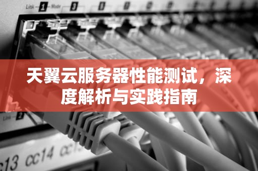 天翼云服务器性能测试，深度解析与实践指南