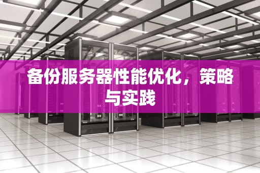 备份服务器性能优化，策略与实践