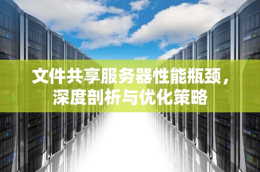 文件共享服务器性能瓶颈，深度剖析与优化策略