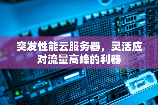 突发性能云服务器，灵活应对流量高峰的利器