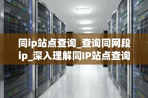 同ip站点查询_查询同网段ip_深入理解同IP站点查询
