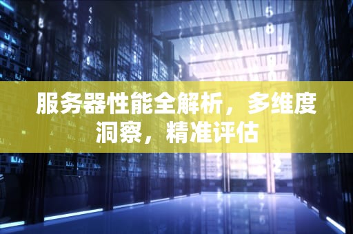 服务器性能全解析，多维度洞察，精准评估