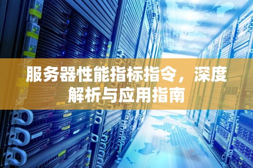 服务器性能指标指令，深度解析与应用指南