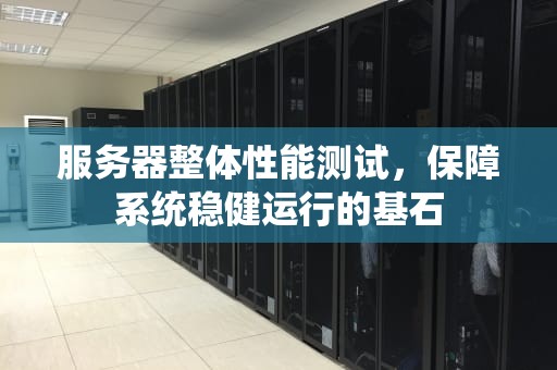 服务器整体性能测试，保障系统稳健运行的基石