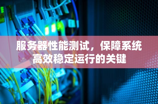 服务器性能测试，保障系统高效稳定运行的关键