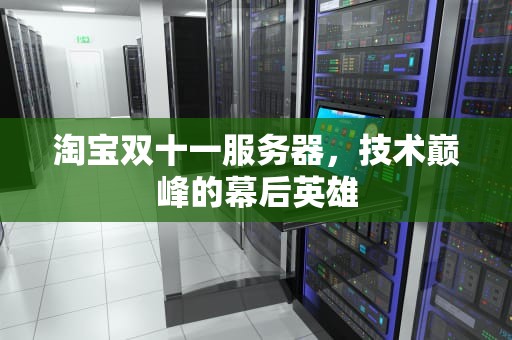 淘宝双十一服务器，技术巅峰的幕后英雄