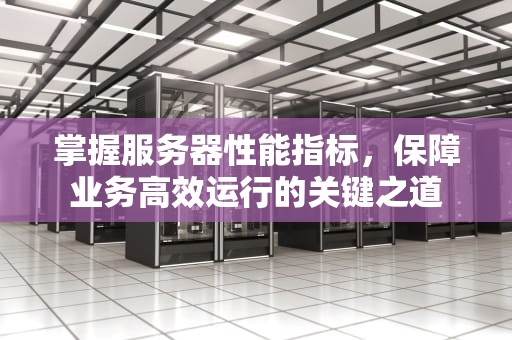 掌握服务器性能指标，保障业务高效运行的关键之道