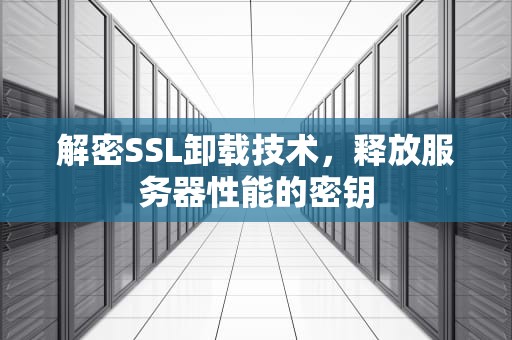 解密SSL卸载技术，释放服务器性能的密钥