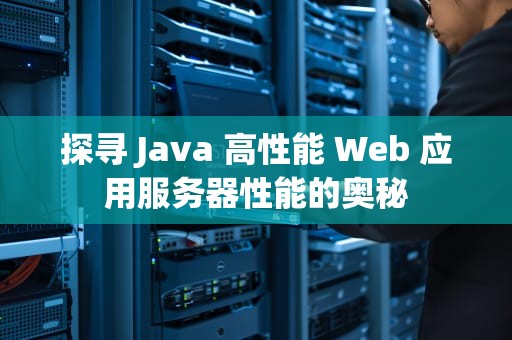 探寻 Java 高性能 Web 应用服务器性能的奥秘