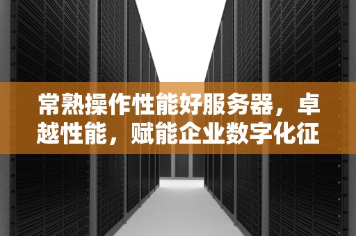 常熟操作性能好服务器，卓越性能，赋能企业数字化征程