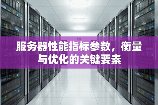 服务器性能指标参数，衡量与优化的关键要素
