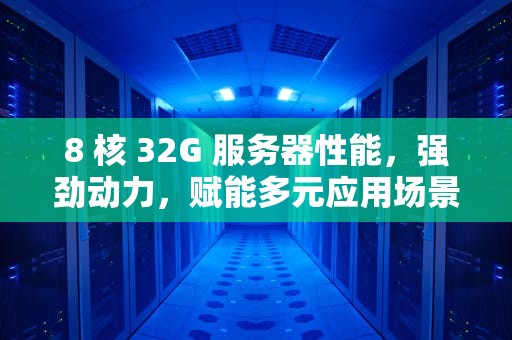 8 核 32G 服务器性能，强劲动力，赋能多元应用场景