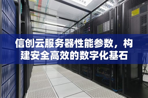 信创云服务器性能参数，构建安全高效的数字化基石