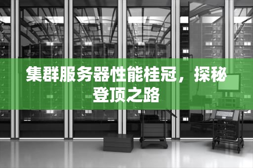 集群服务器性能桂冠，探秘登顶之路