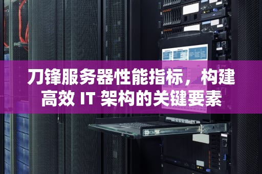 刀锋服务器性能指标，构建高效 IT 架构的关键要素