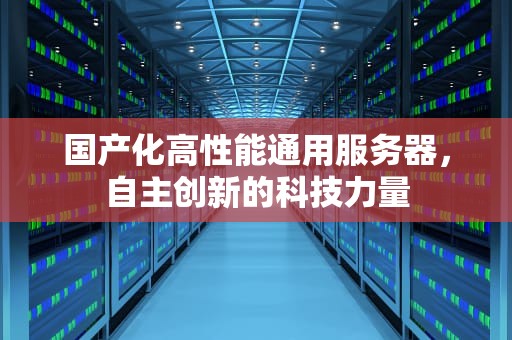 国产化高性能通用服务器，自主创新的科技力量