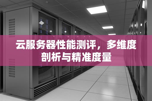 云服务器性能测评，多维度剖析与精准度量