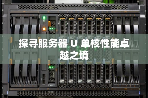 探寻服务器 U 单核性能卓越之境