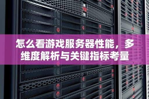怎么看游戏服务器性能，多维度解析与关键指标考量