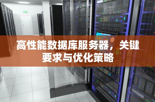 高性能数据库服务器，关键要求与优化策略