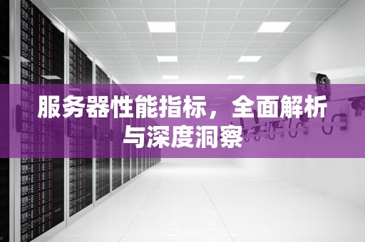 服务器性能指标，全面解析与深度洞察