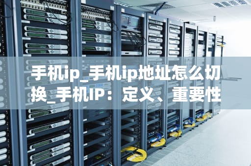 手机ip_手机ip地址怎么切换_手机IP：定义、重要性及应用