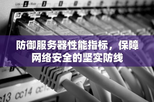 防御服务器性能指标，保障网络安全的坚实防线