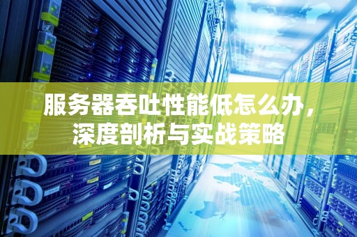 服务器吞吐性能低怎么办，深度剖析与实战策略