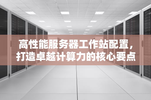 高性能服务器工作站配置，打造卓越计算力的核心要点