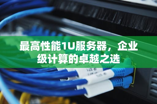 最高性能1U服务器，企业级计算的卓越之选