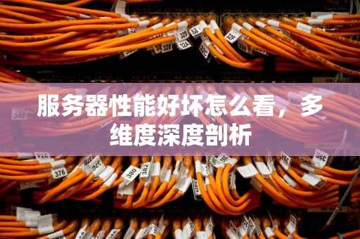 服务器性能好坏怎么看，多维度深度剖析