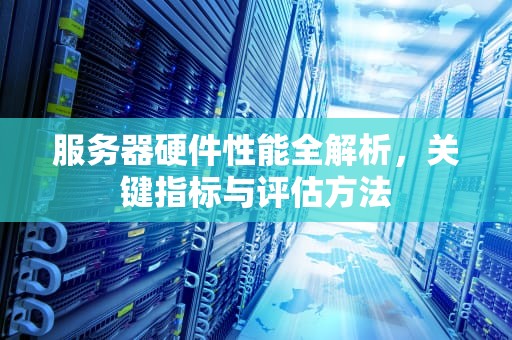 服务器硬件性能全解析，关键指标与评估方法